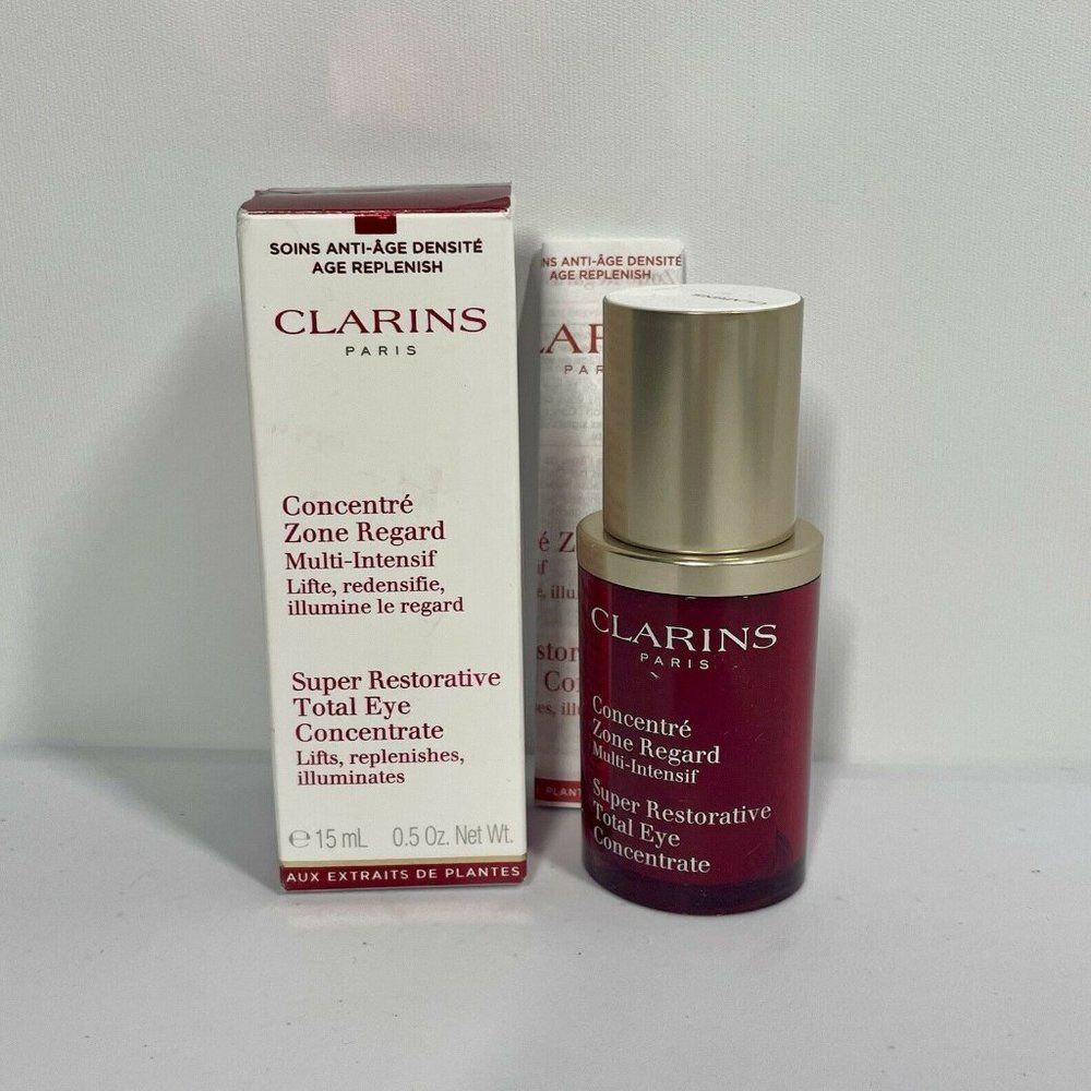 Clarins Super Restorative Total Eye Concentrate - Full Size 0.5 oz New in Box